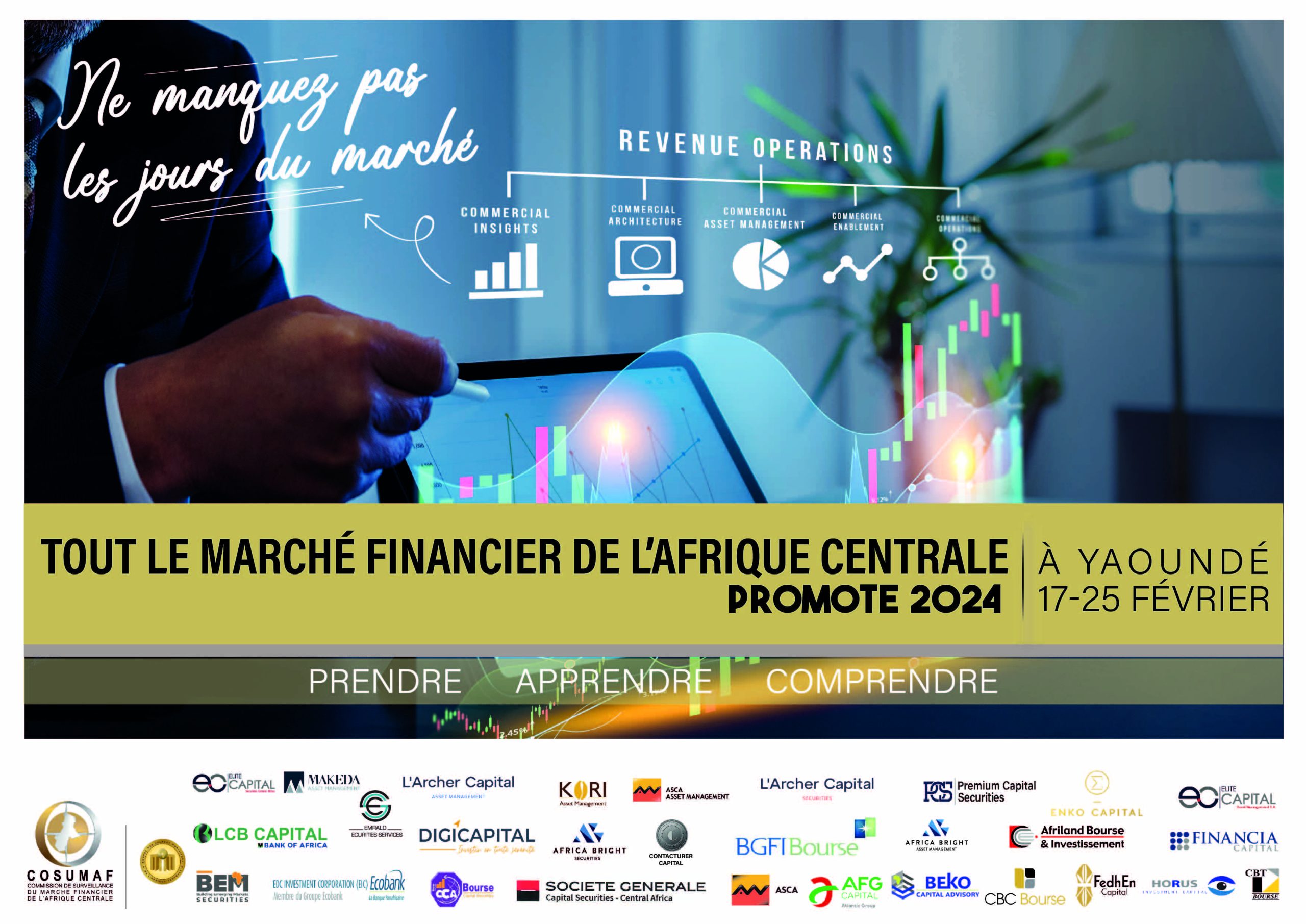Le Pavillon du marché financier de la CEMAC à Promote 2024 à Yaoundé